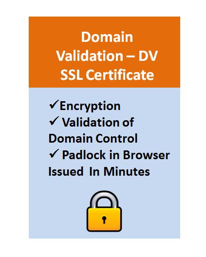 Domain Validation - DV SSL Certificate